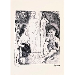 Pablo Picasso Lithograph Offset 199 Ex. Numbered 29.7 x 42 cm Signature Certificate