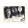 Pablo Picasso Lithograph Offset 199 Ex. Numbered 29.7 x 42 cm Signature Certificate