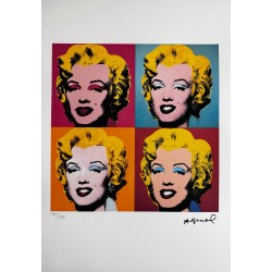 Andy Warhol Lithograph Offset 199 Ex. Numbered 29.7 x 42 cm Signature Certificate