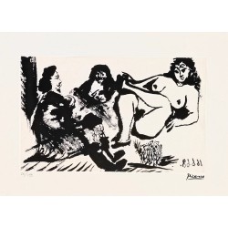 Pablo Picasso Lithograph Offset 199 Ex. Numbered 29.7 x 42 cm Signature Certificate