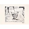 Pablo Picasso Lithograph Offset 199 Ex. Numbered 29.7 x 42 cm Signature Certificate