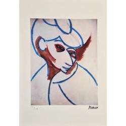 Pablo Picasso Lithograph Offset 199 Ex. Numbered 29.7 x 42 cm Signature Certificate