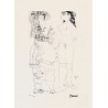 Pablo Picasso Lithograph Offset 199 Ex. Numbered 29.7 x 42 cm Signature Certificate