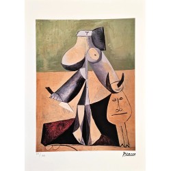 Pablo Picasso Lithograph Offset 199 Ex. Numbered 29.7 x 42 cm Signature Certificate