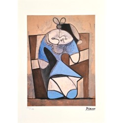 Pablo Picasso Lithograph Offset 199 Ex. Numbered 29.7 x 42 cm Signature Certificate