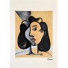 Pablo Picasso Lithograph Offset 199 Ex. Numbered 29.7 x 42 cm Signature Certificate