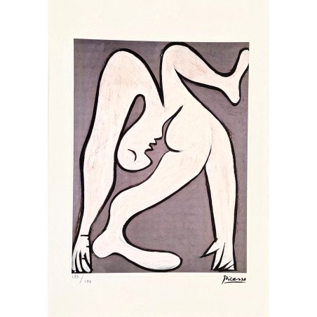 Pablo Picasso Lithograph Offset 199 Ex. Numbered 29.7 x 42 cm Signature Certificate