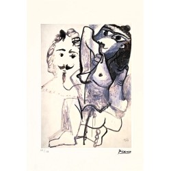 Pablo Picasso Lithograph Offset 199 Ex. Numbered 29.7 x 42 cm Signature Certificate