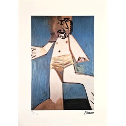 Pablo Picasso Lithograph Offset 199 Ex. Numbered 29.7 x 42 cm Signature Certificate