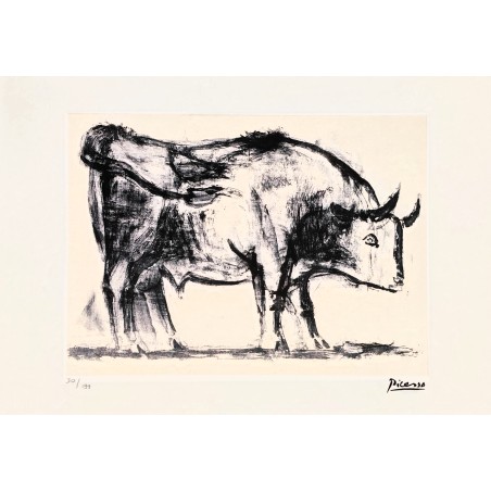 Pablo Picasso Lithograph Offset 199 Ex. Numbered 29.7 x 42 cm Signature Certificate