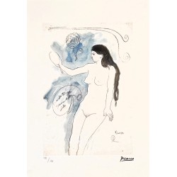 Pablo Picasso Lithograph Offset 199 Ex. Numbered 29.7 x 42 cm Signature Certificate