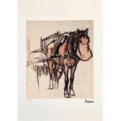 Pablo Picasso Lithograph Offset 199 Ex. Numbered 29.7 x 42 cm Signature Certificate