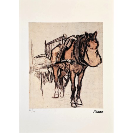 Pablo Picasso Lithograph Offset 199 Ex. Numbered 29.7 x 42 cm Signature Certificate