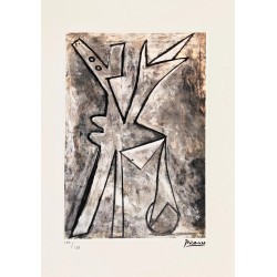 Pablo Picasso Lithograph Offset 199 Ex. Numbered 29.7 x 42 cm Signature Certificate