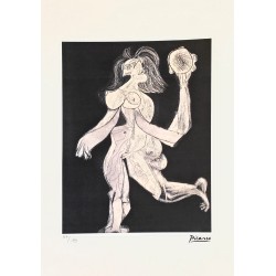 Pablo Picasso Lithograph Offset 199 Ex. Numbered 29.7 x 42 cm Signature Certificate