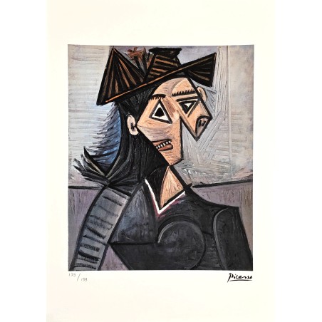 Pablo Picasso Lithograph Offset 199 Ex. Numbered 29.7 x 42 cm Signature Certificate