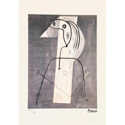 Pablo Picasso Lithograph Offset 199 Ex. Numbered 29.7 x 42 cm Signature Certificate