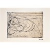 Pablo Picasso Lithograph Offset 199 Ex. Numbered 29.7 x 42 cm Signature Certificate