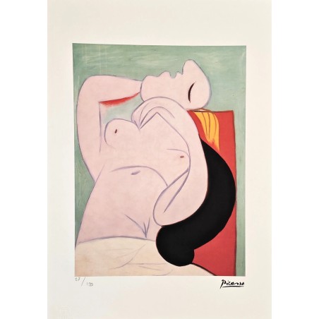 Pablo Picasso Lithograph Offset 199 Ex. Numbered 29.7 x 42 cm Signature Certificate