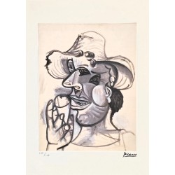 Pablo Picasso Lithograph Offset 199 Ex. Numbered 29.7 x 42 cm Signature Certificate