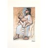 Pablo Picasso Lithograph Offset 199 Ex. Numbered 29.7 x 42 cm Signature Certificate