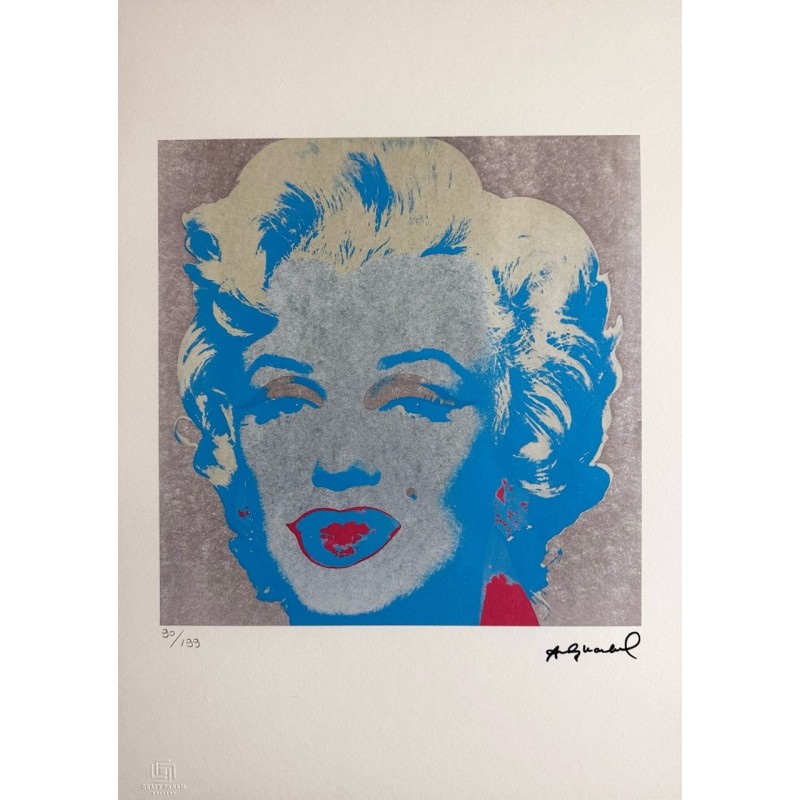 Andy Warhol Lithograph Offset 199 Ex. Numbered 29.7 x 42 cm Signature Certificate