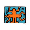 Keith Haring Lithograph Offset 199 Ex. Numbered 29.7 x 42 cm Signature Certificate