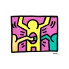 Keith Haring Lithograph Offset 199 Ex. Numbered 29.7 x 42 cm Signature Certificate