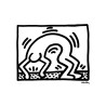 Keith Haring Lithograph Offset 199 Ex. Numbered 29.7 x 42 cm Signature Certificate