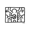 Keith Haring Lithograph Offset 199 Ex. Numbered 29.7 x 42 cm Signature Certificate