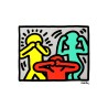 Keith Haring Lithograph Offset 199 Ex. Numbered 29.7 x 42 cm Signature Certificate