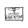 Keith Haring Lithograph Offset 199 Ex. Numbered 29.7 x 42 cm Signature Certificate