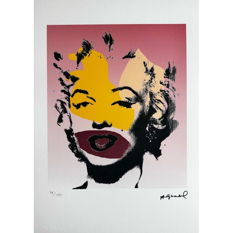 Andy Warhol Lithograph Offset 199 Ex. Numbered 29.7 x 42 cm Signature Certificate