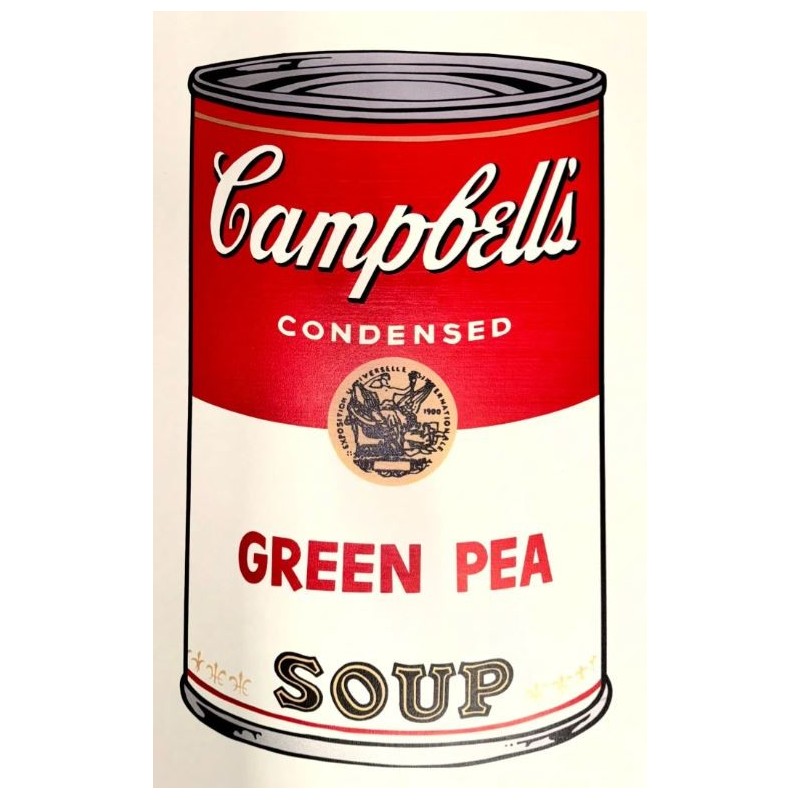 Andy Warhol Campbells Soup Green Pea 890 x 585 mm