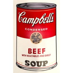 Andy Warhol Campbells Soup Beef 890 x 585 mm