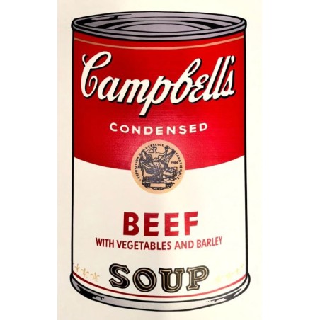 Andy Warhol Campbells Soup Beef 890 x 585 mm