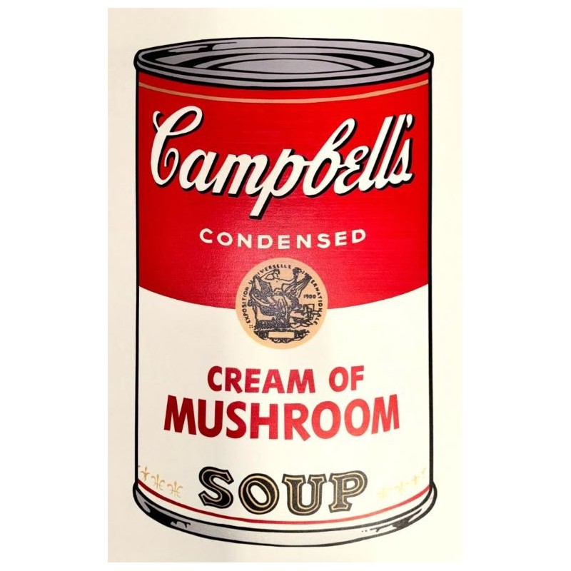 Andy Warhol Campbells Soup Cream of mushroom 890 x 585 mm