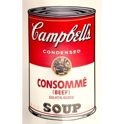 Andy Warhol Campbells Soup Consomme 890 x 585 mm