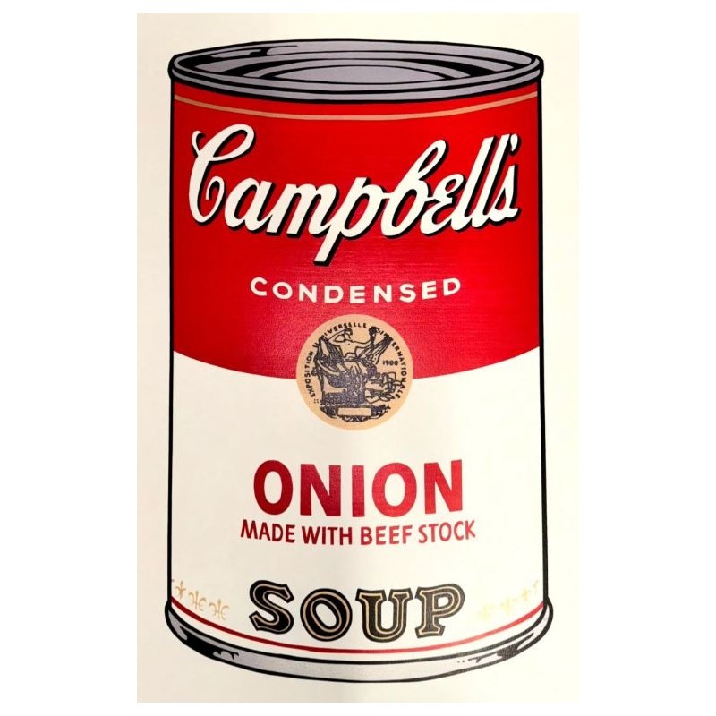 Andy Warhol Campbells Soup Onion 890 x 585 mm