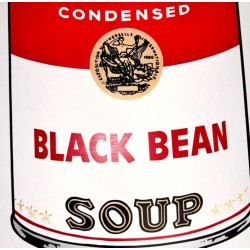 Andy Warhol Campbells Soup Black Bean 890 x 585 mm