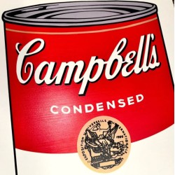 Andy Warhol Campbells Soup Black Bean 890 x 585 mm