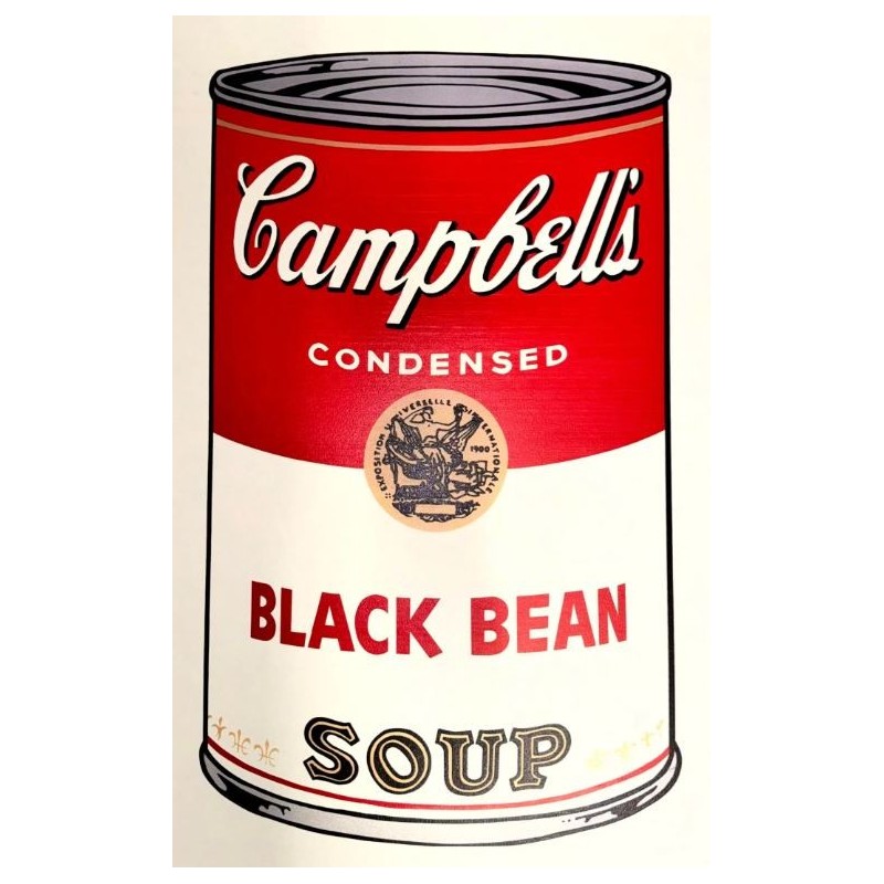 Andy Warhol Campbells Soup Black Bean 890 x 585 mm