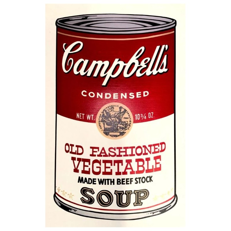 Andy Warhol Campbells Soup Old Fashioned Vegetable 890 x 585 mm