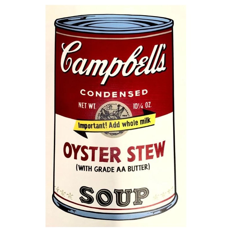 Andy Warhol Campbells Soup Oyster Stew 890 x 585 mm