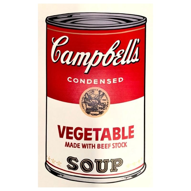 Andy Warhol Campbells Soup Vegetable 890 x 585 mm