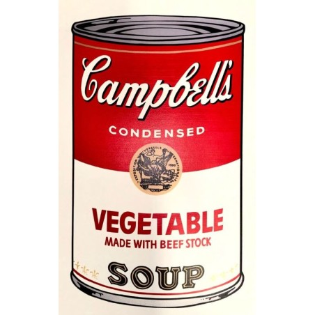 Andy Warhol Campbells Soup Vegetable 890 x 585 mm