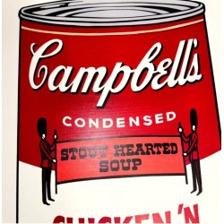 Andy Warhol Campbells Soup Chicken 'n Dumplings 890 x 585 mm