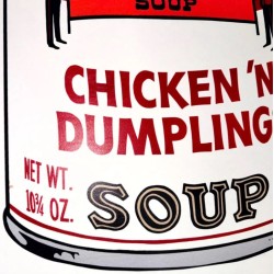 Andy Warhol Campbells Soup Chicken 'n Dumplings 890 x 585 mm