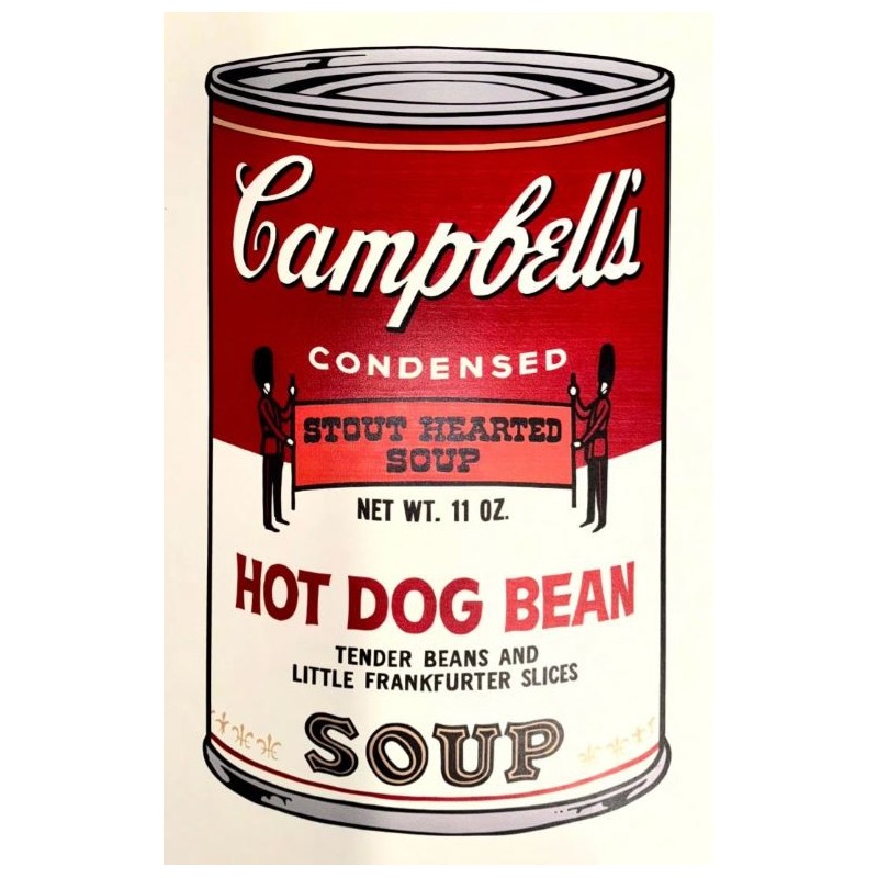 Andy Warhol Campbells Soup Hot Dog Bean 890 x 585 mm